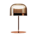 Modern luxury led rose gold glass table lamp for living room